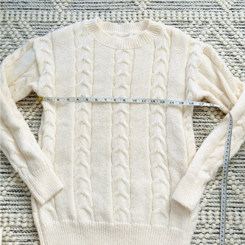 Chunky Cable Knit Long Skirt 2 Piece Outfit Sweater Sets - Picture 6 of 10